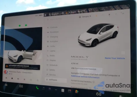 2024 Tesla Model Y Long Range Dual Motor All-Wheel Drive/Rwd from USA, damaged, VIN 7SAYGDED0RF199456